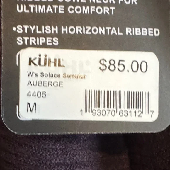 Kuhl Women's Purple cowl neck Sweater - Picture 2 of 5